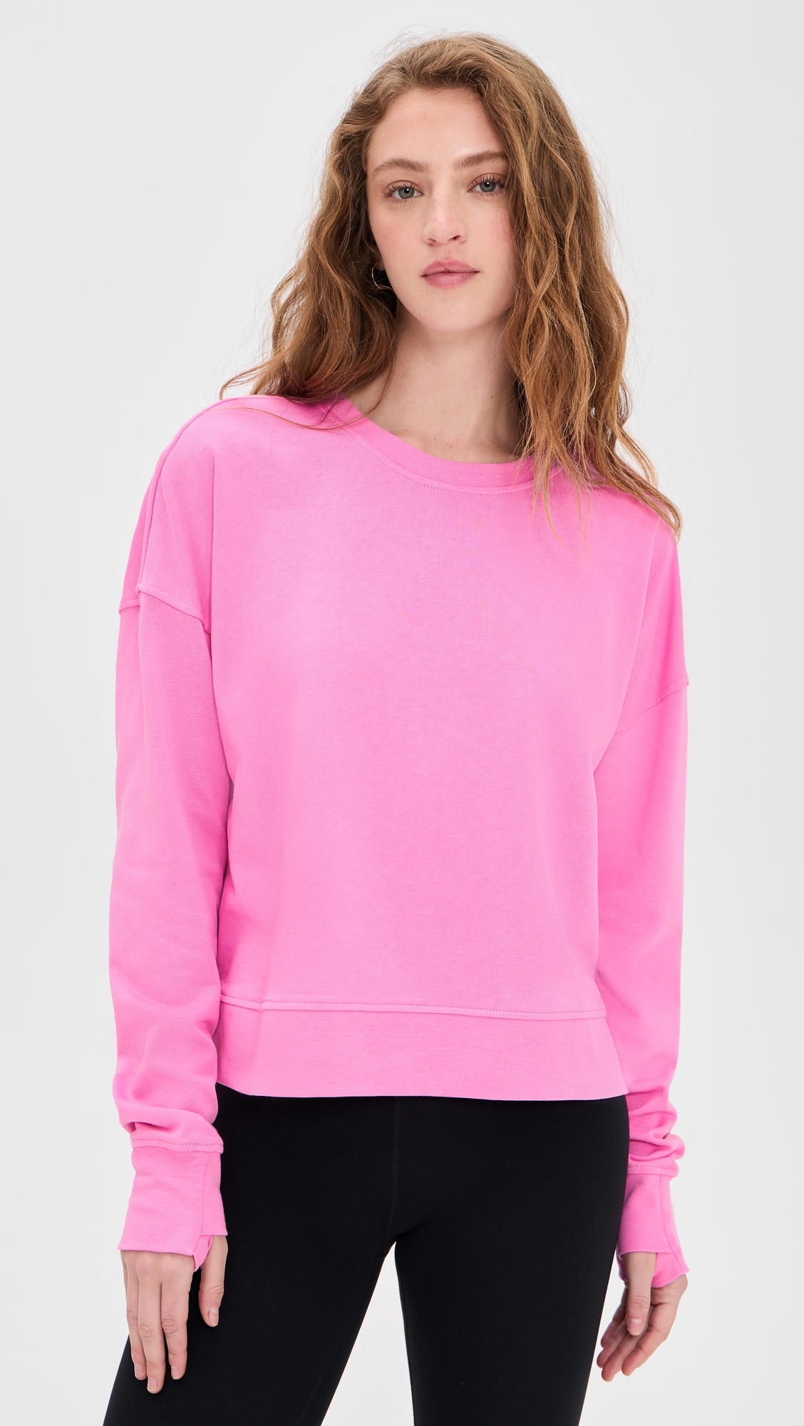 After Class Crop Sweatshirt Guava Pink
