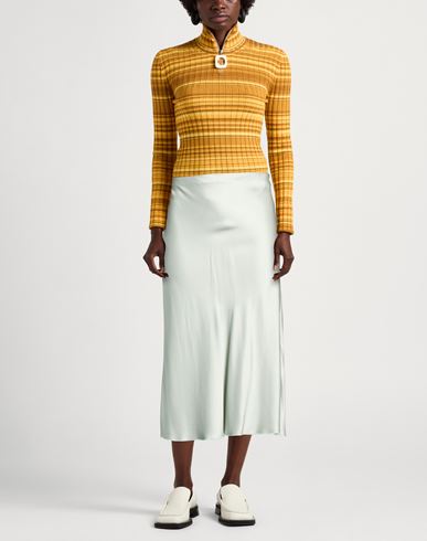 Woman Midi skirt Sky blue Size M Viscose, Polyester