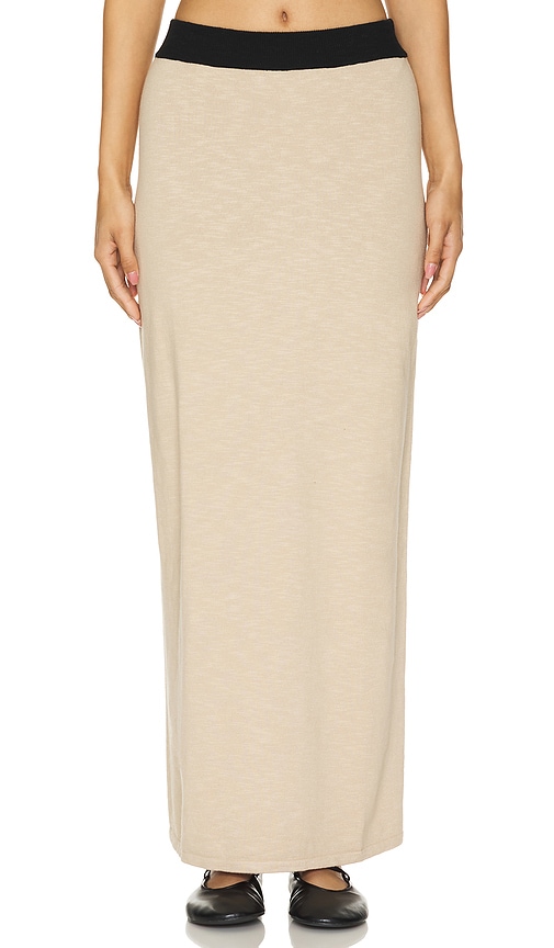 Lovers and Friends Tammy Maxi Skirt in Beige.  XS. Also in