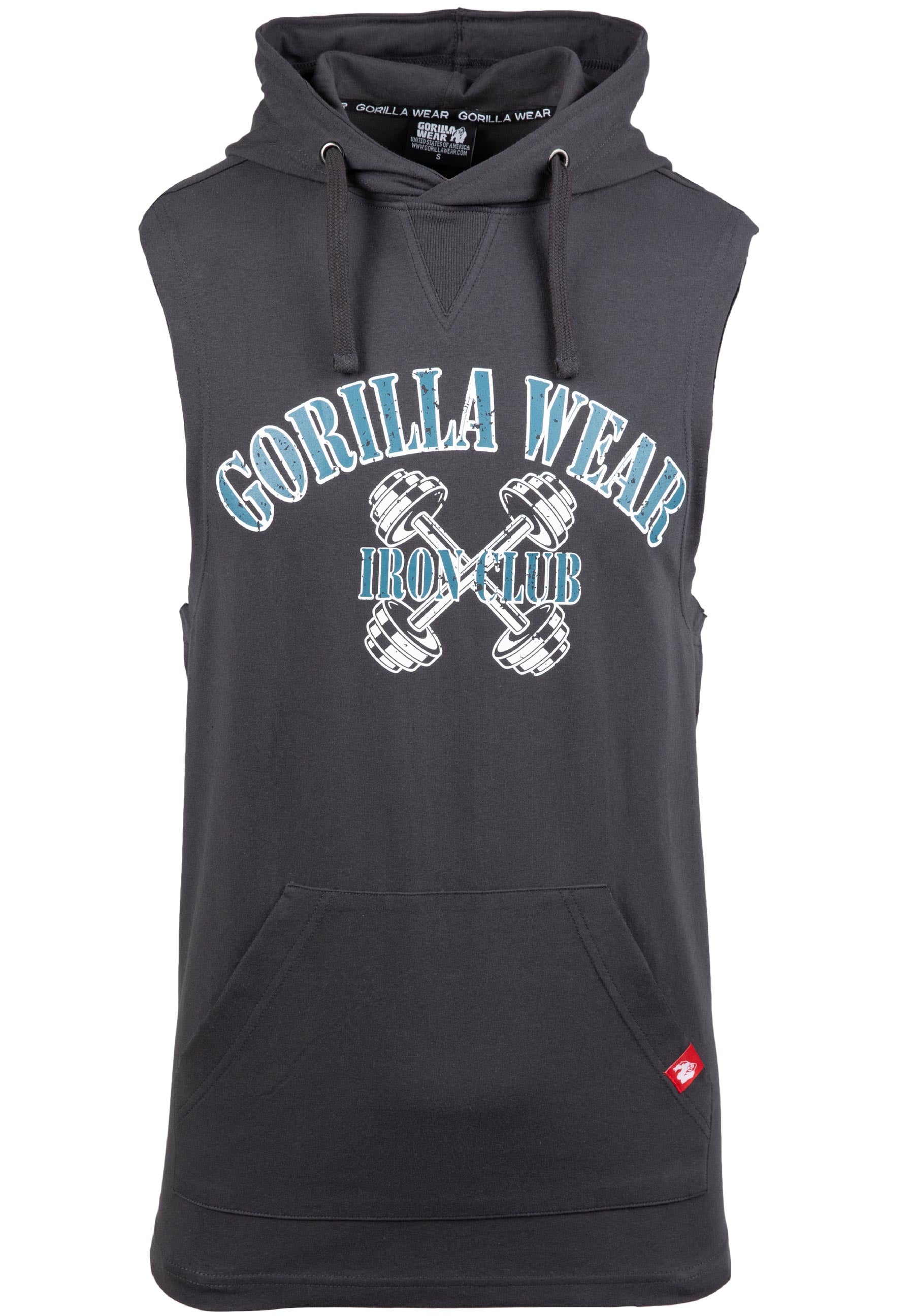 Chico Sleeveless Hooded T-Shirt- Washed Gray