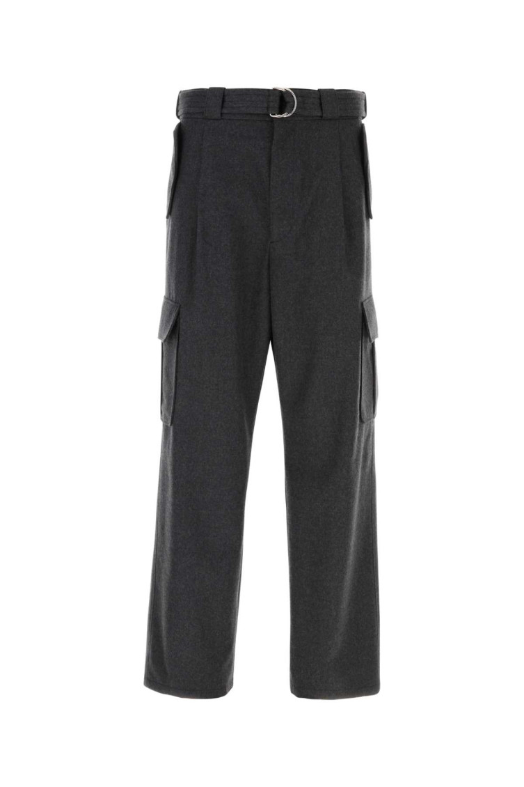 Graphite Wool Cargo Pant