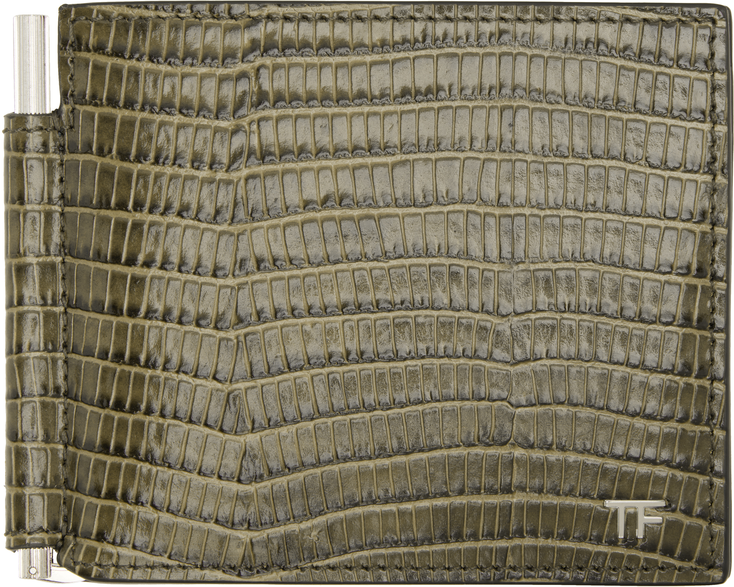 Khaki T line Money Clip Wallet