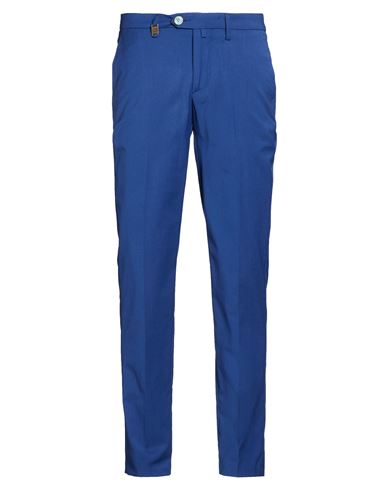Man Pants Blue Size 28 Polyester, Viscose, Wool, Elastane