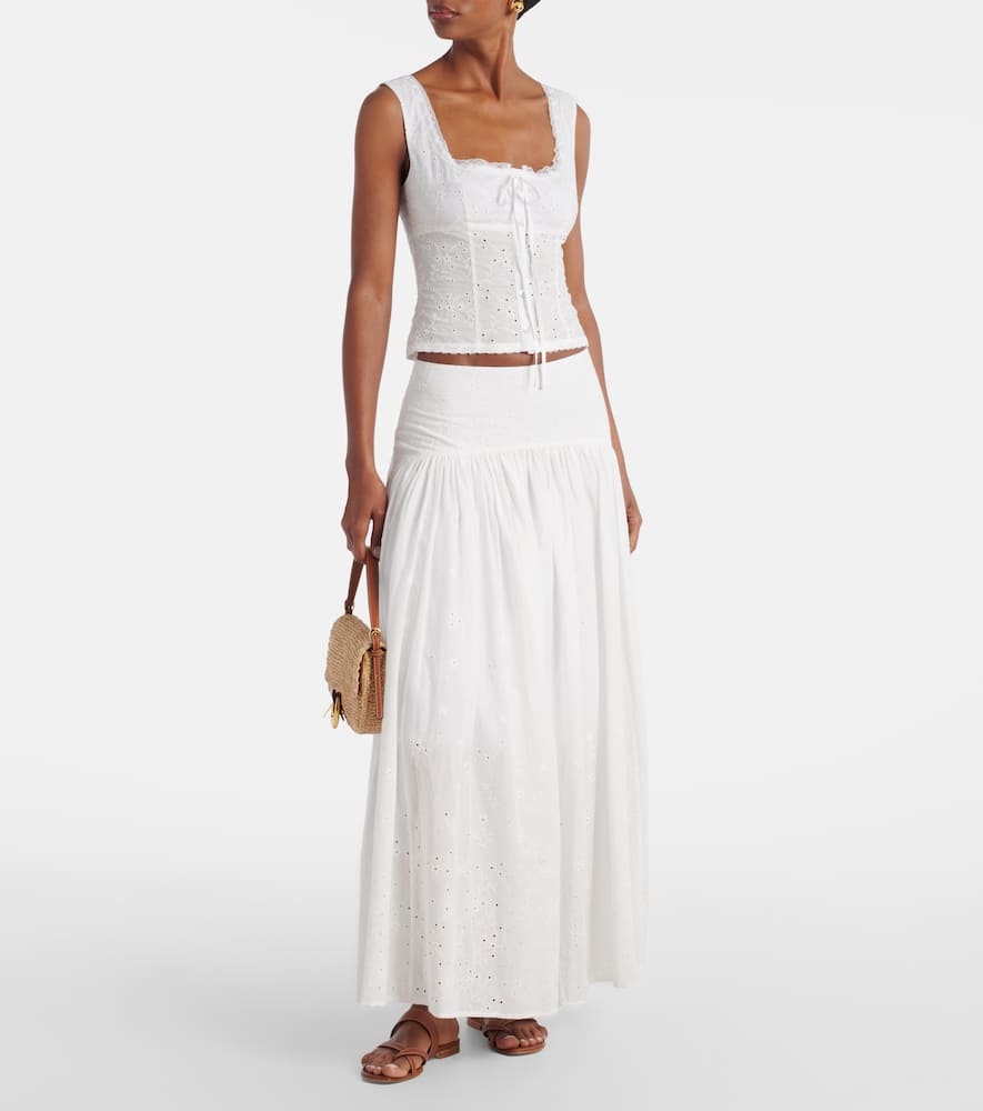 Lou broderie anglaise cotton top