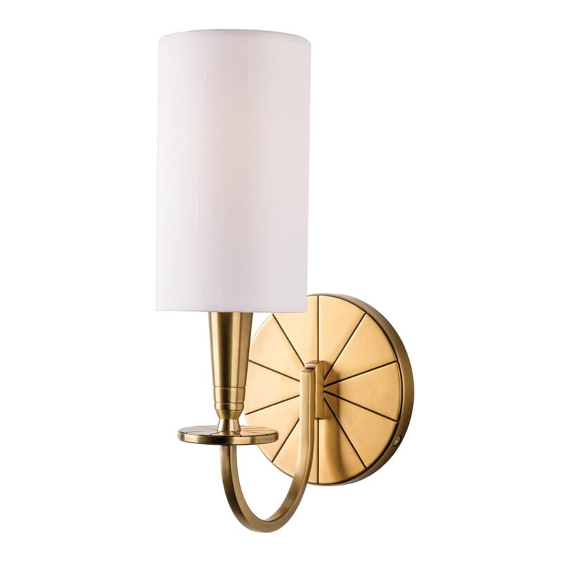 Mason 12" Wall Sconce in Aged Bra