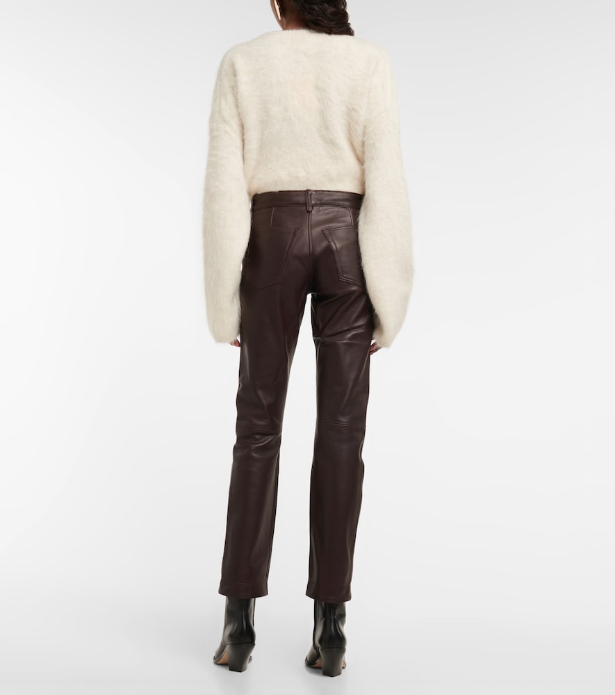 Petar Petrov Gonda low-rise leather pants