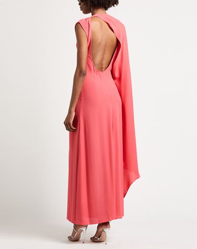 Woman Maxi dress Coral Size 10 Viscose
