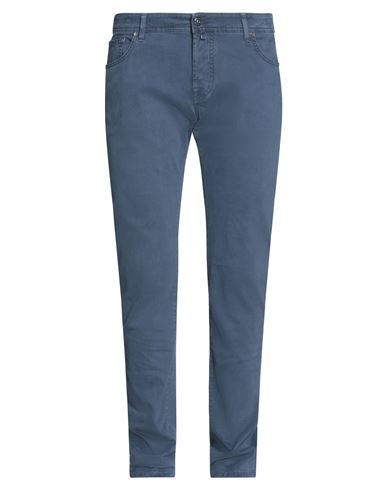 Jacob Cohёn Man Jeans Slate blue Size 34 Cotton, Elastane, Polyester