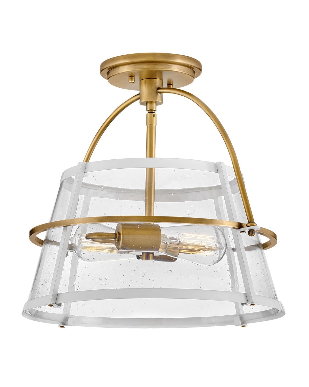 Heritage Brass LED Semi-Flush Mount from the Tournon Collection