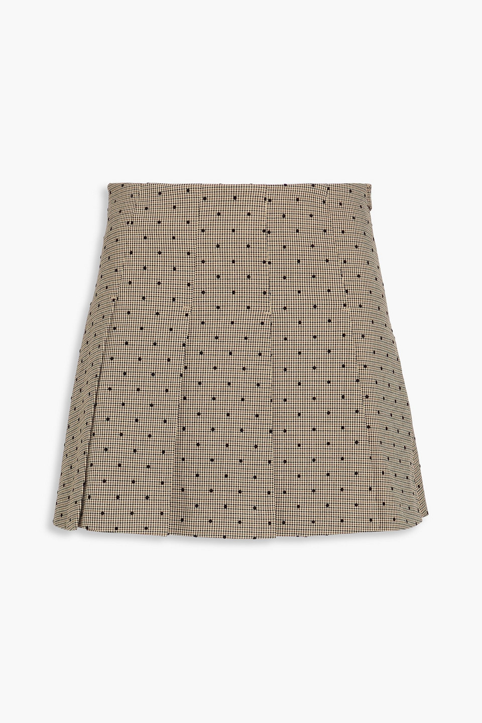 Flocked houndstooth tweed mini skirt - Neutral - DE 40