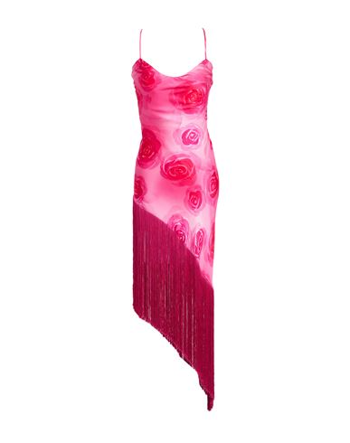 Woman Maxi dress Fuchsia Size 4 Viscose, Elastane