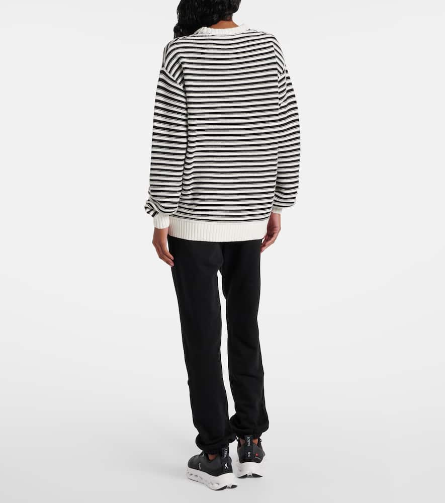 Boo striped cotton sweater