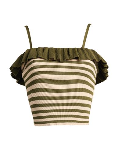 Woman Top Military green Size ONESIZE Viscose, Polyester