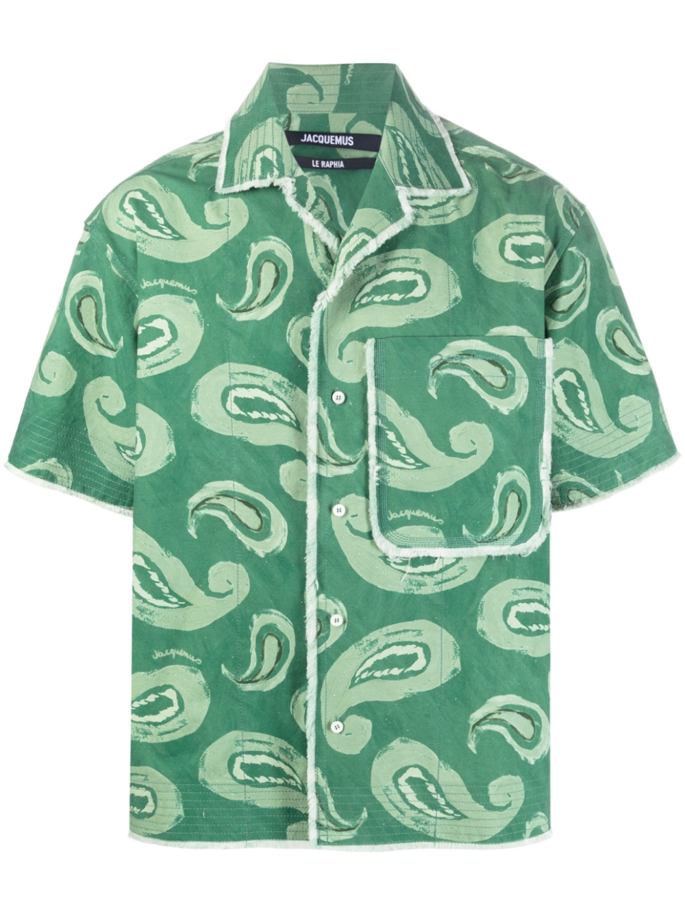 Aouro print cotton shirt - Neutrals