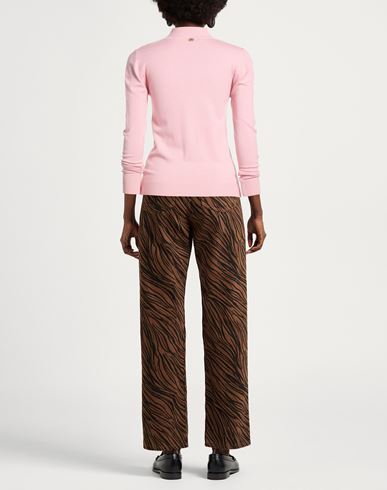 Woman Turtleneck Pink Size L/XL Viscose, Polyamide, Polyester