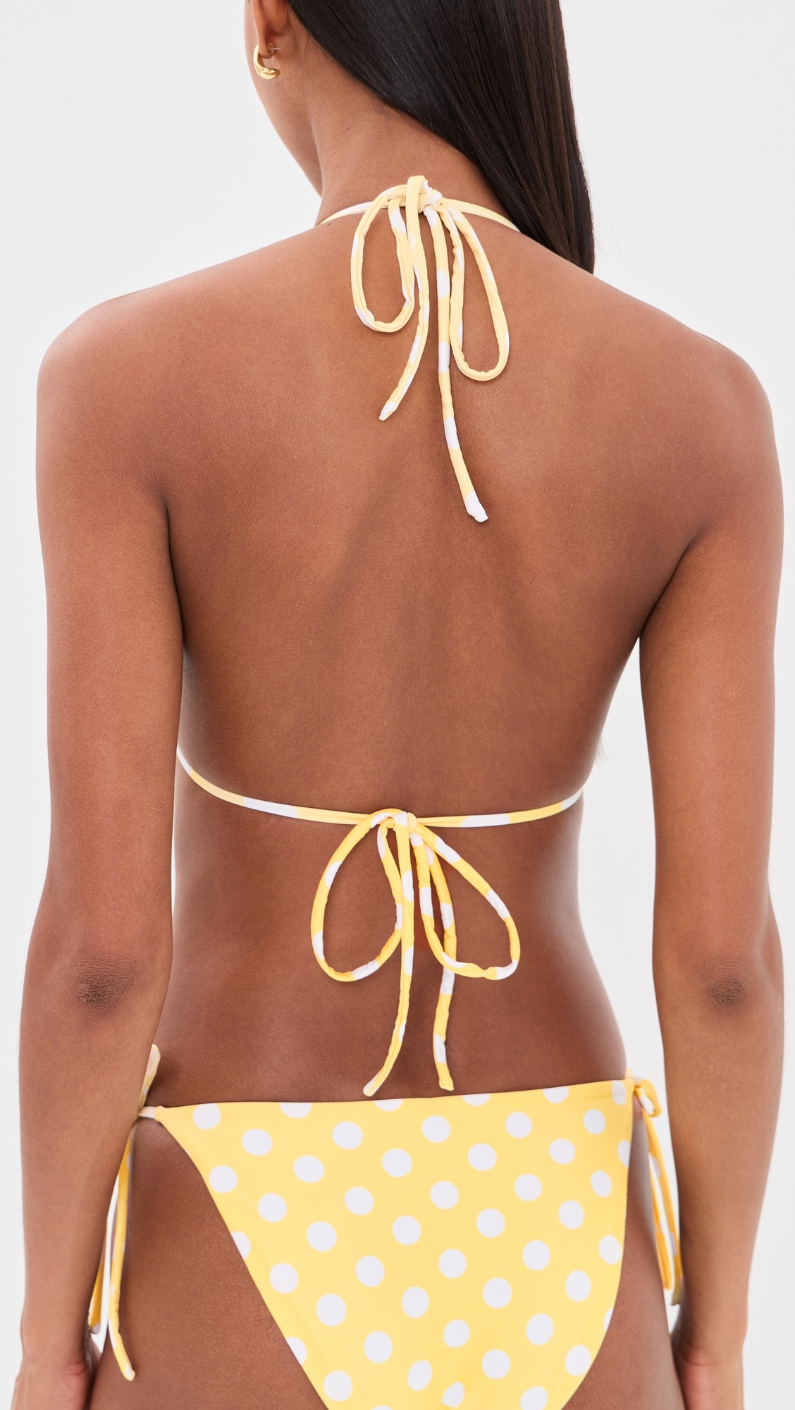 Fifi Bikini Top Honeycomb Polka Dots