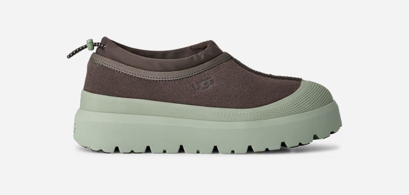 ® Men's Tasman Weather Hybrid Suede Shoes in Dense Smoke/Artichoke