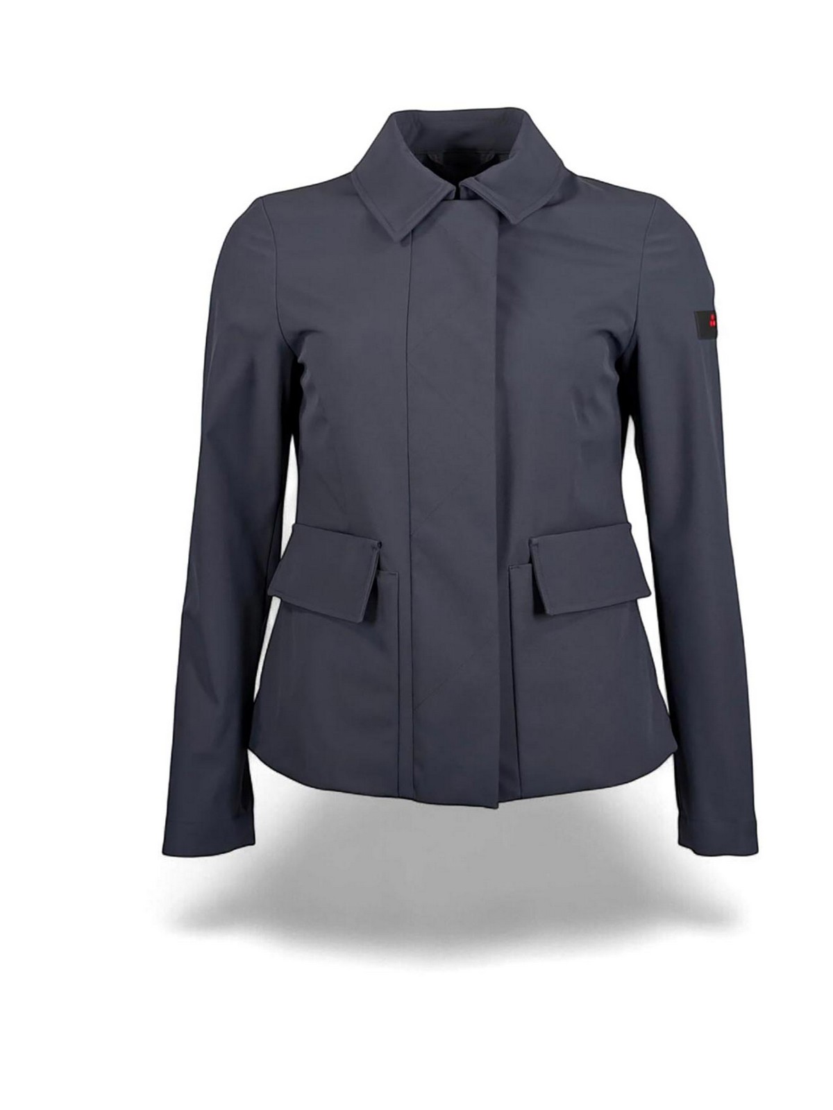 Dark Grey Shirt Collar Jacket