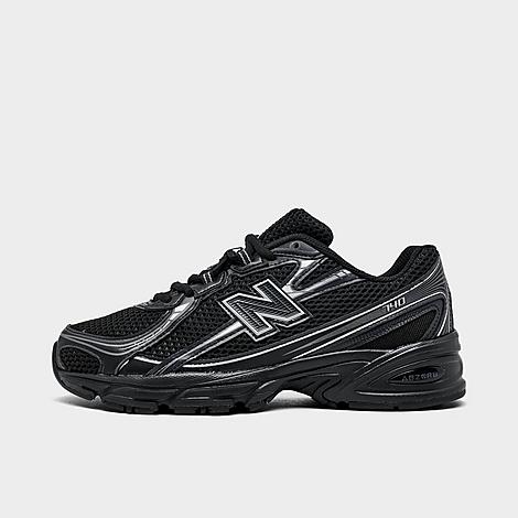 Big Kids 740 Casual Shoes in Black/Silver Metallic