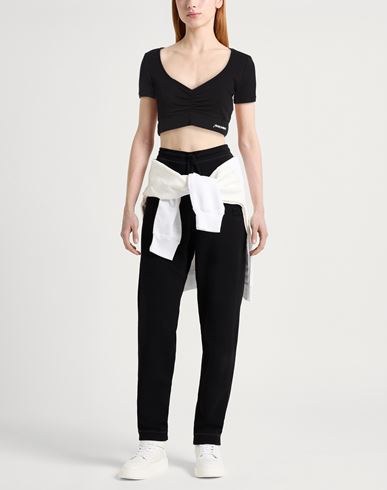 Woman Top Black Size XS Cotton, Elastane