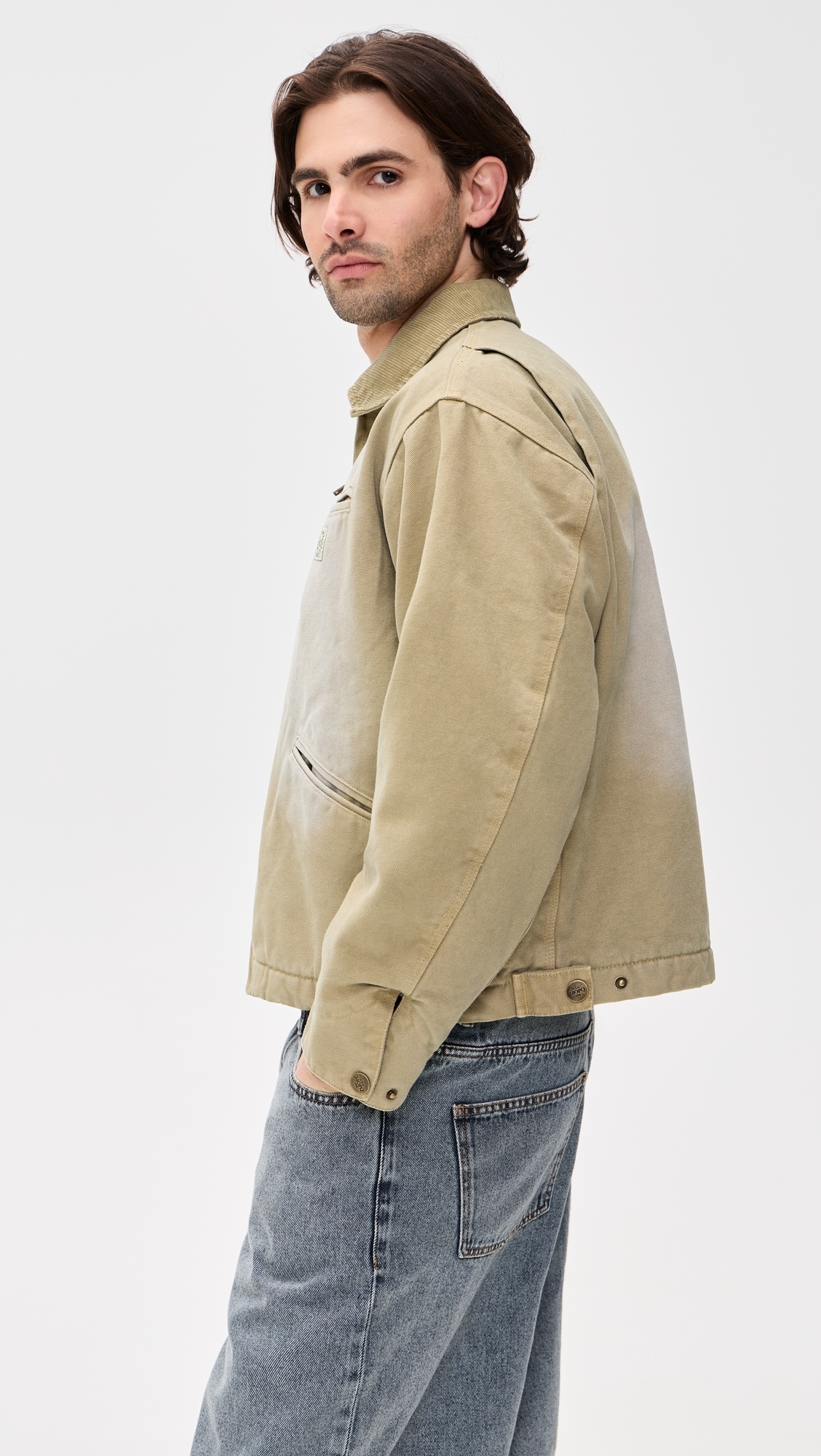 Utility Canvas Jacket Tan
