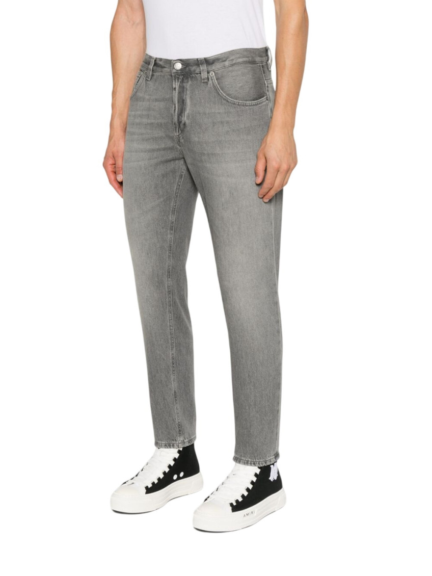 Grey Mid Rise Jeans