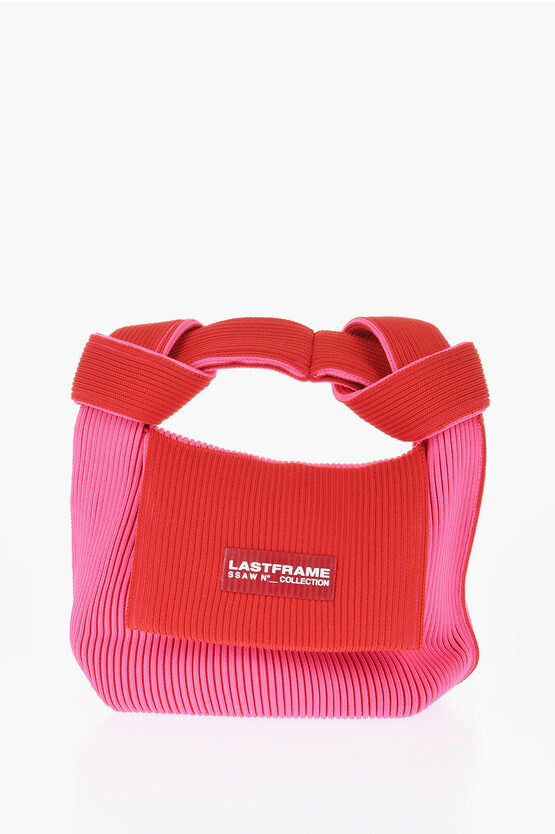 Ribbed Two-Tone Tote Bag size Unica