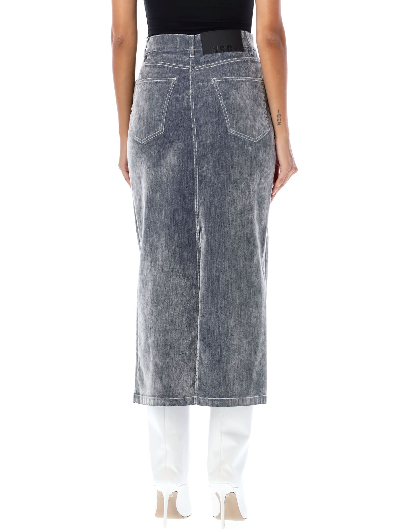 Velour Midi Skirt