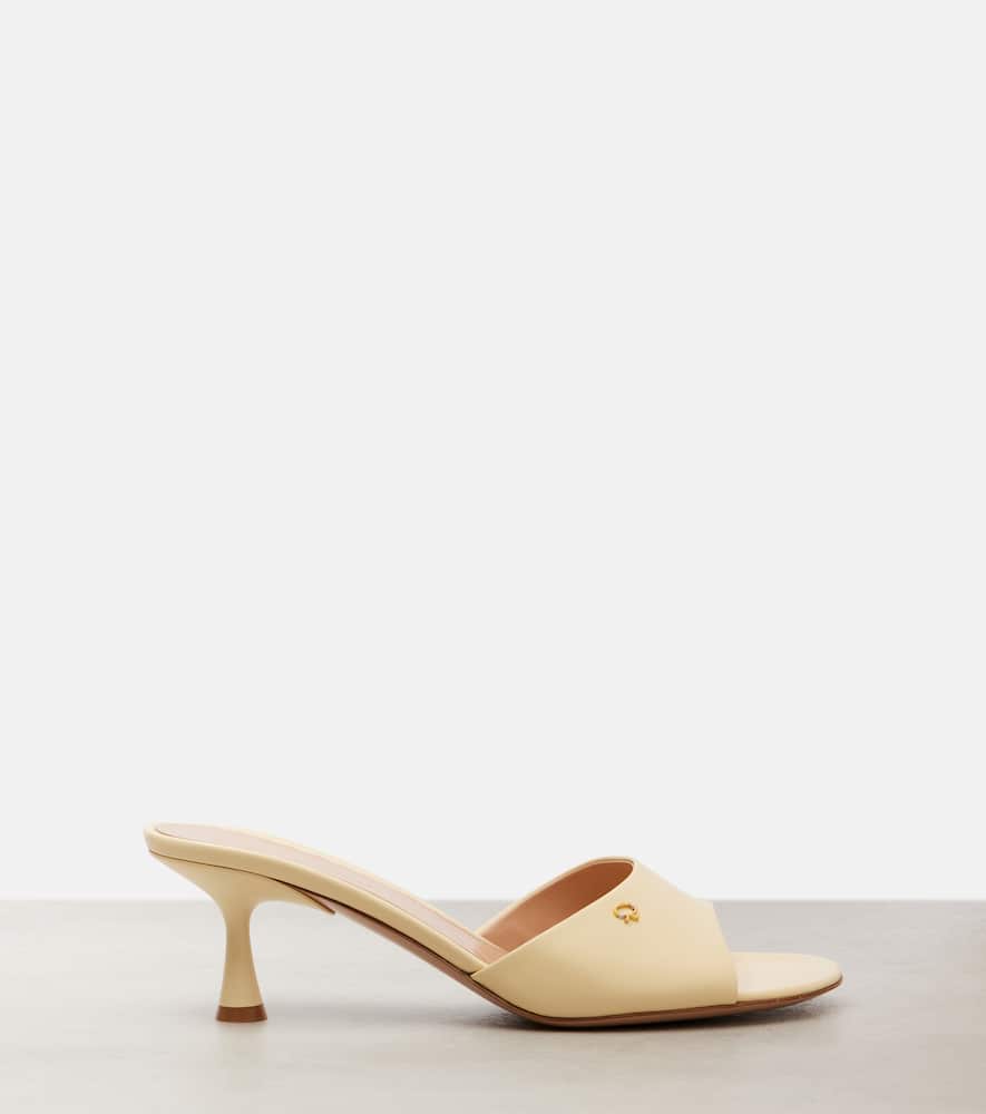 Gianvito Rossi Ascent 55 leather mules
