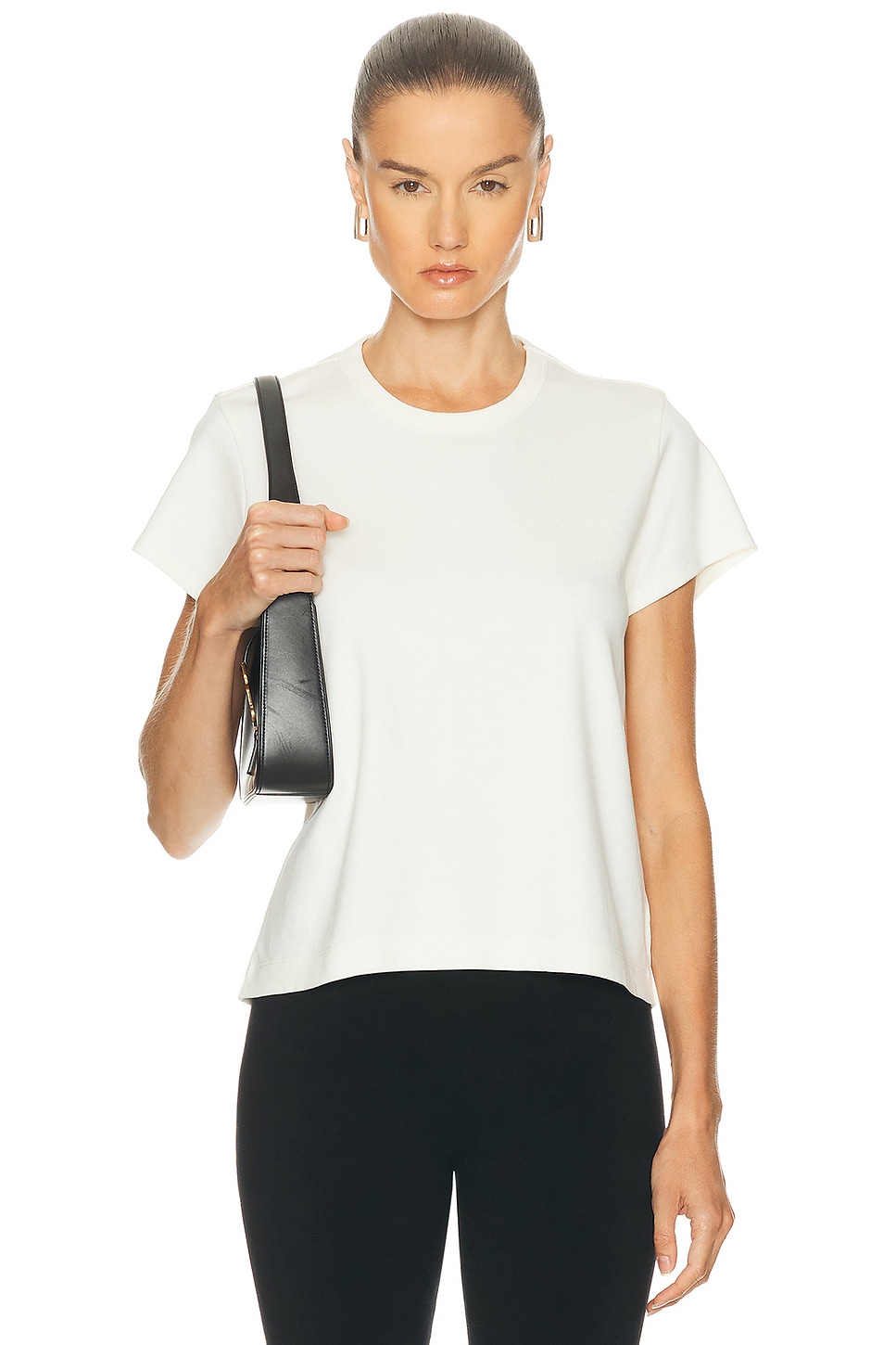 EAVES Lene Boxy Tee in White - White. XS also in XXS, S, M
