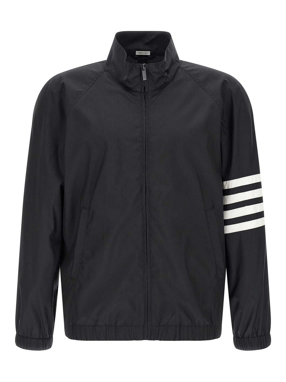 Zip Front Raglan Track Jacket With 4 Bar Detail