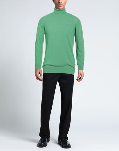 Man Turtleneck Light green Size L Viscose, Wool, Polyamide, Cashmere