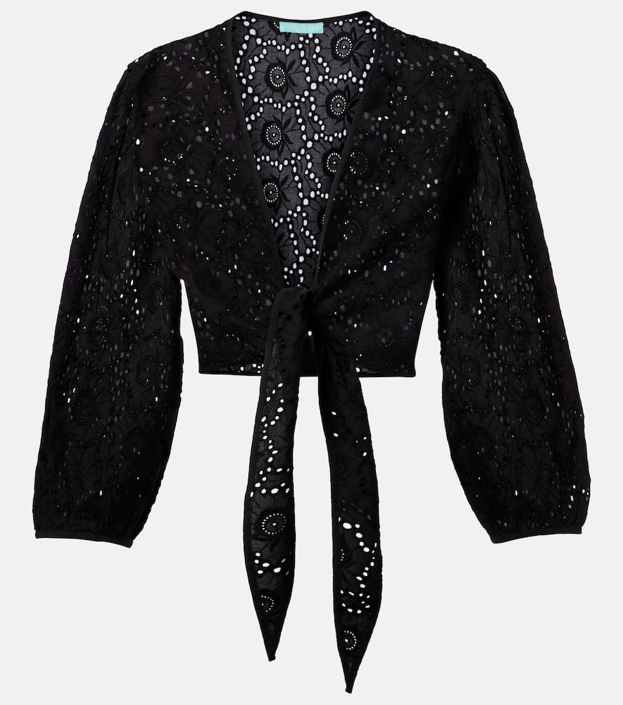Melissa Odabash Pia cotton lace top