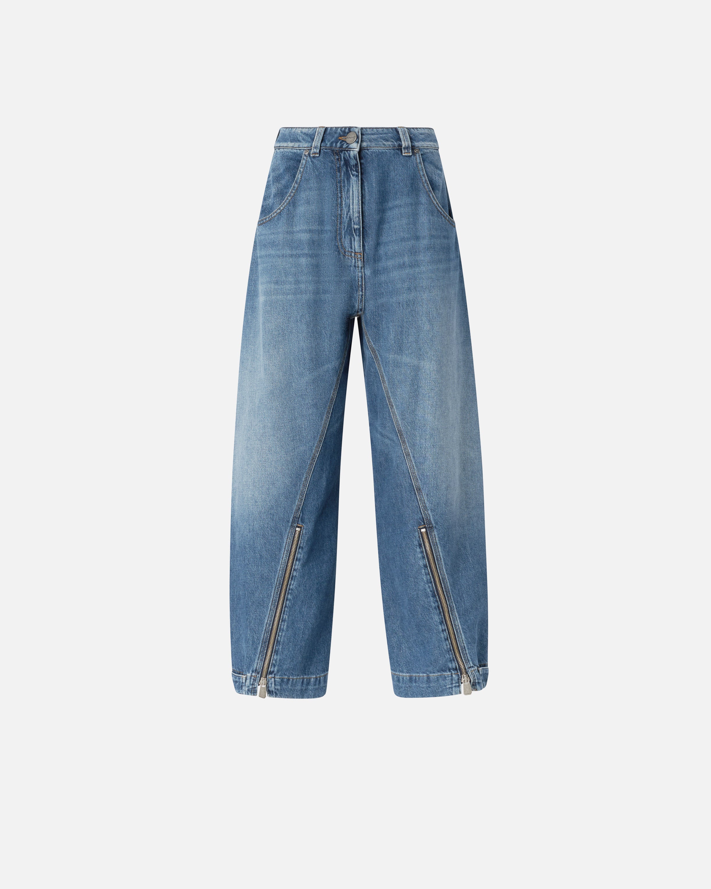 Balloon-fit jeans with zip - 30