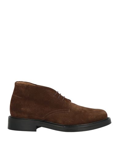 Man Ankle boots Brown Size 7 Leather