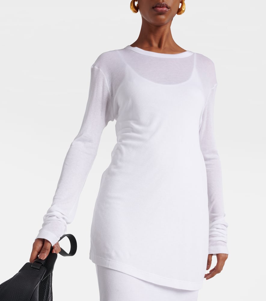 Morton ribbed-knit top