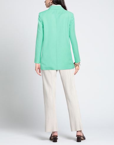 Woman Blazer Light green Size 6 Polyester, Acetate
