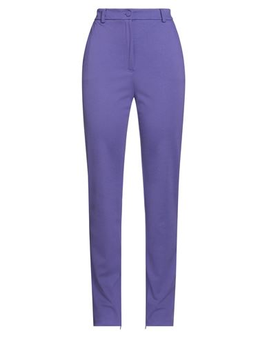 Woman Pants Purple Size 2 Viscose, Polyamide, Elastane