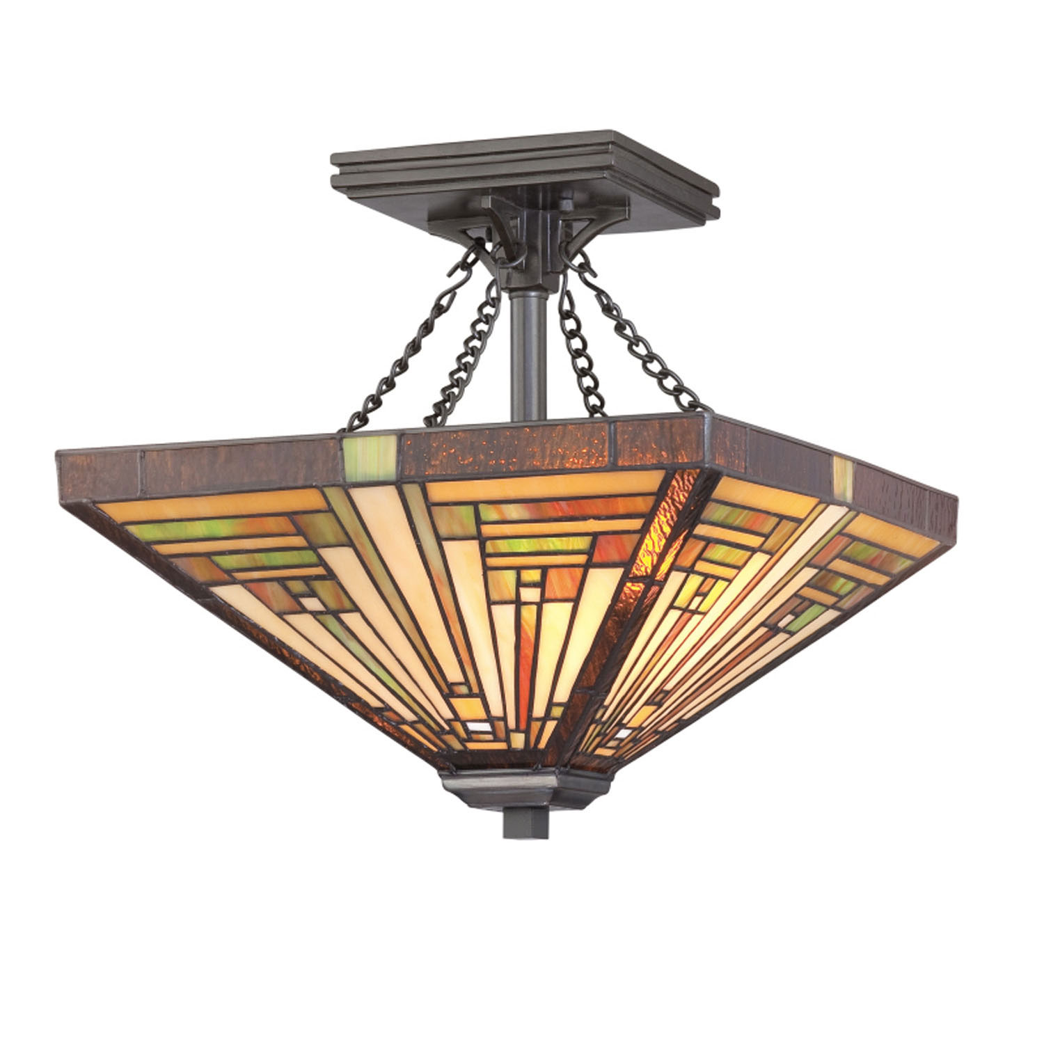 Stephen 2-Light Semi-Flush Mount in Vintage Bronze