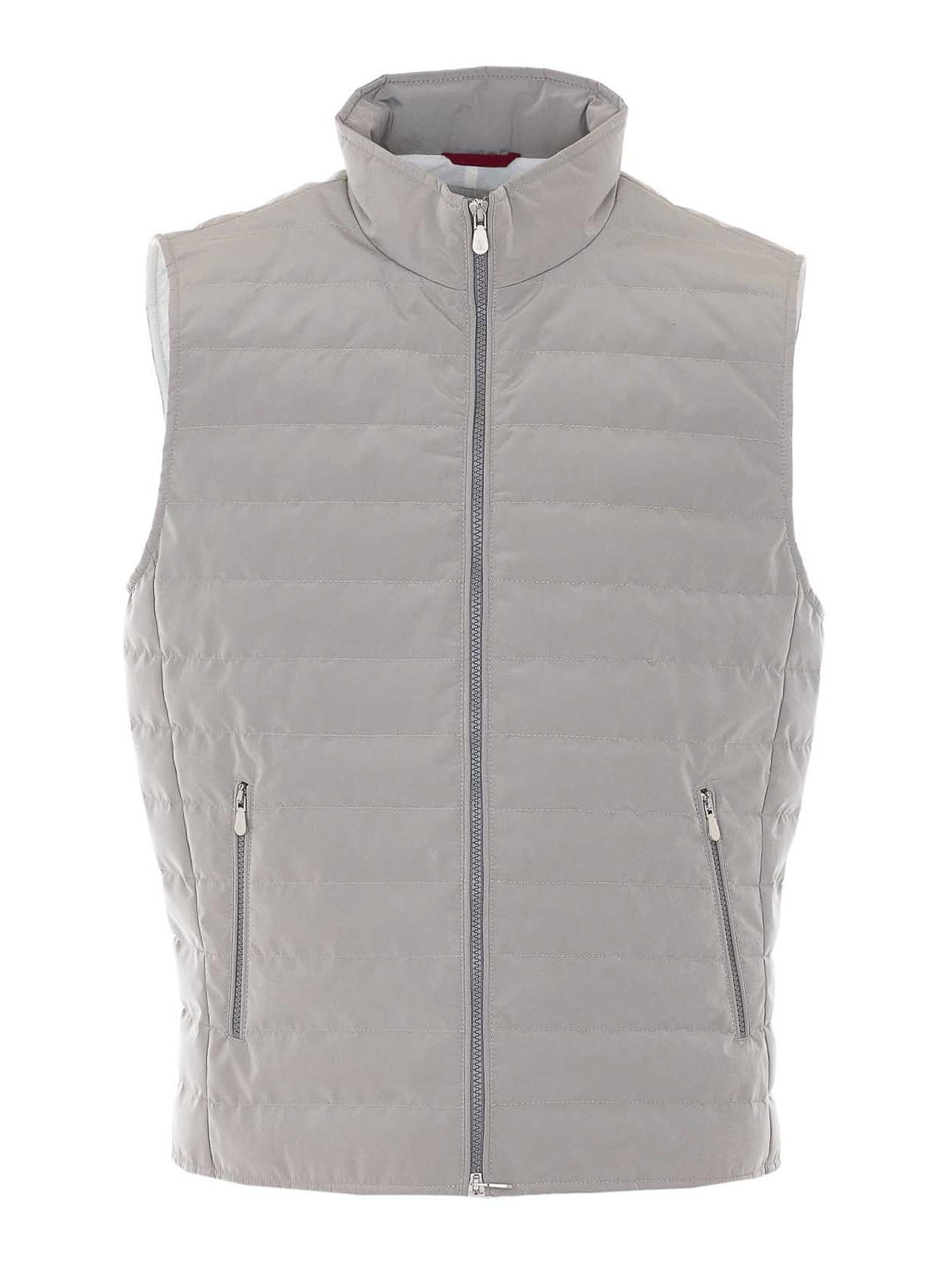 Brunello Cucinelli - quilted gilet sleeveless stand collar design