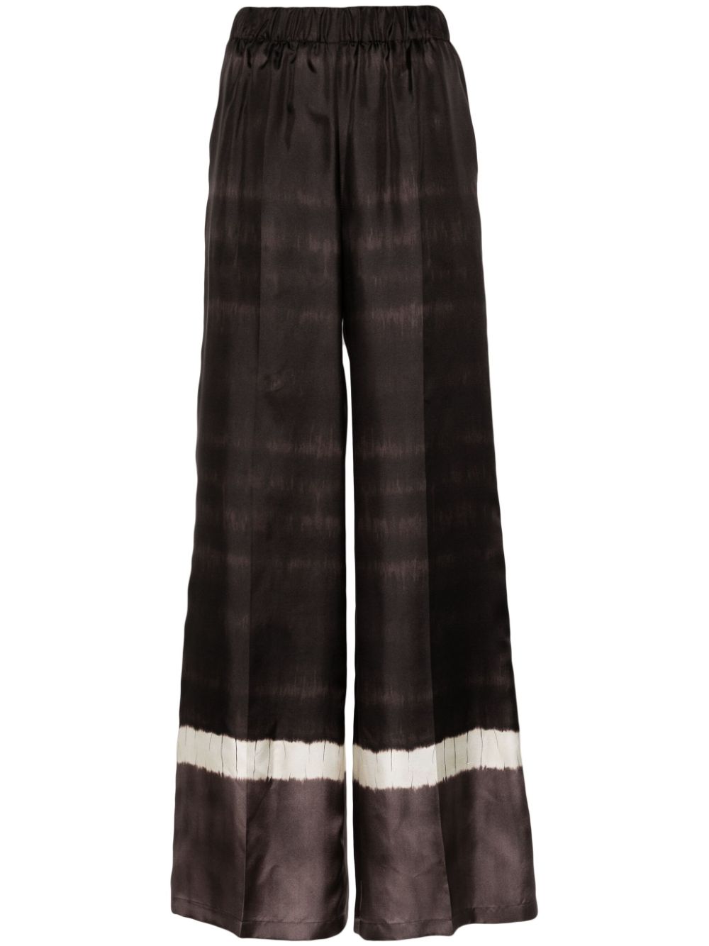 Silk trousers - Brown