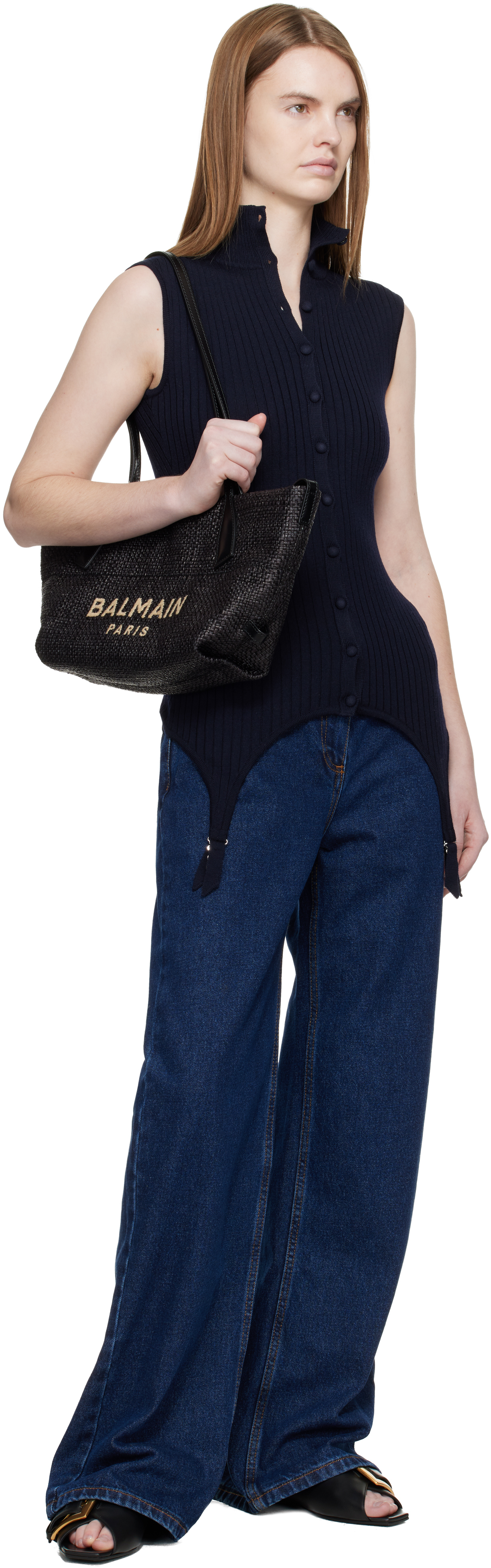 Black Small Track Tote