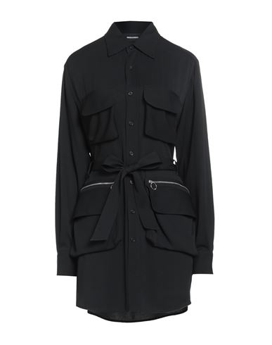 Woman Mini dress Black Size 0 Acetate, Silk