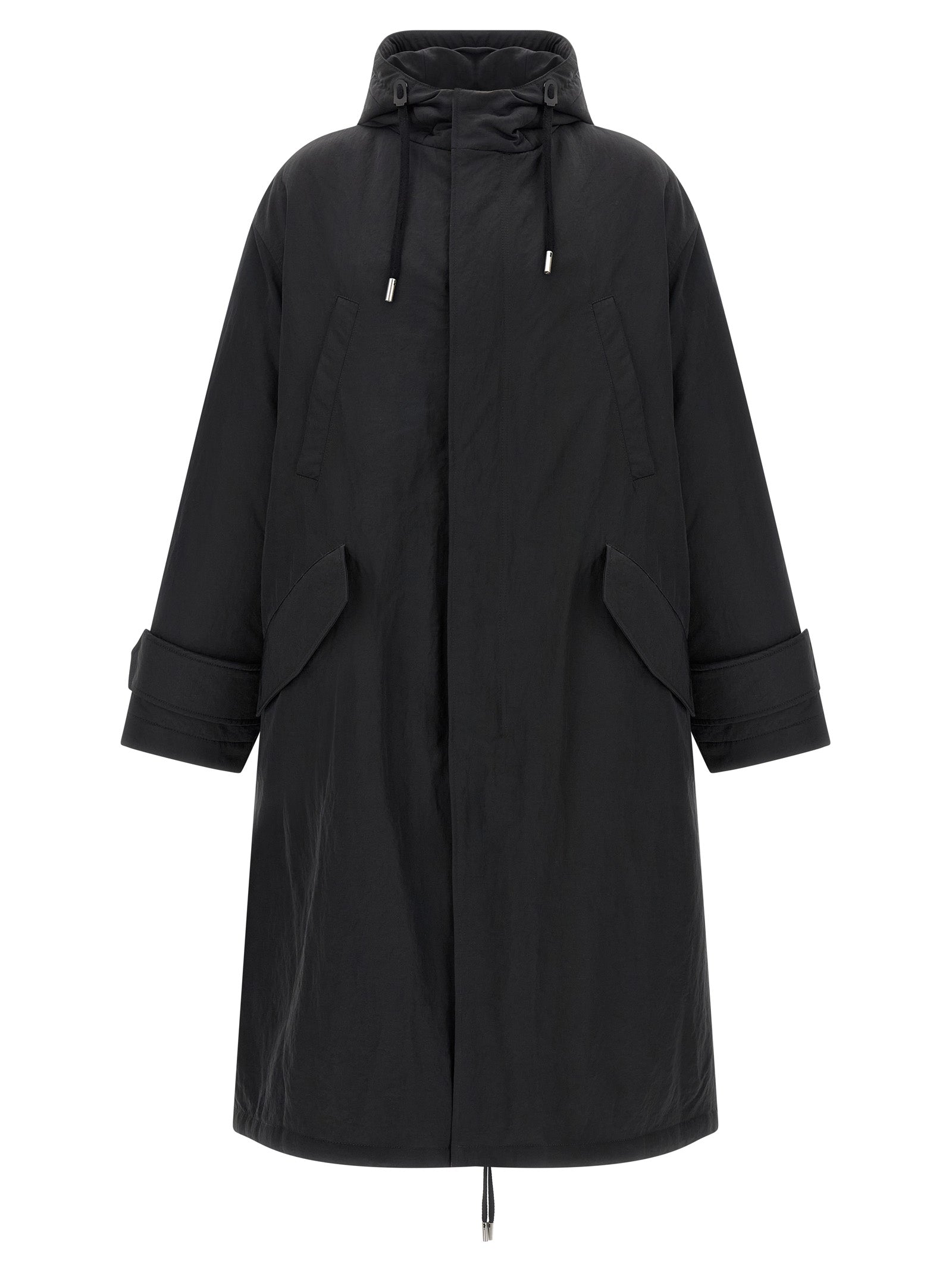 Quilted Polyamide Parka — Gray
