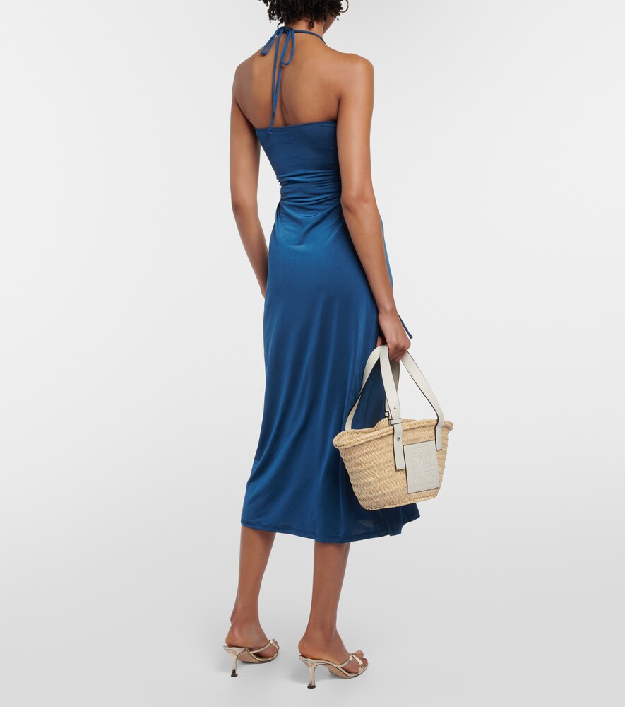 Kira halterneck cutout midi dress