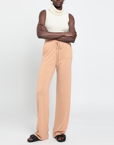 Woman Pants Sand Size S Wool, Cashmere