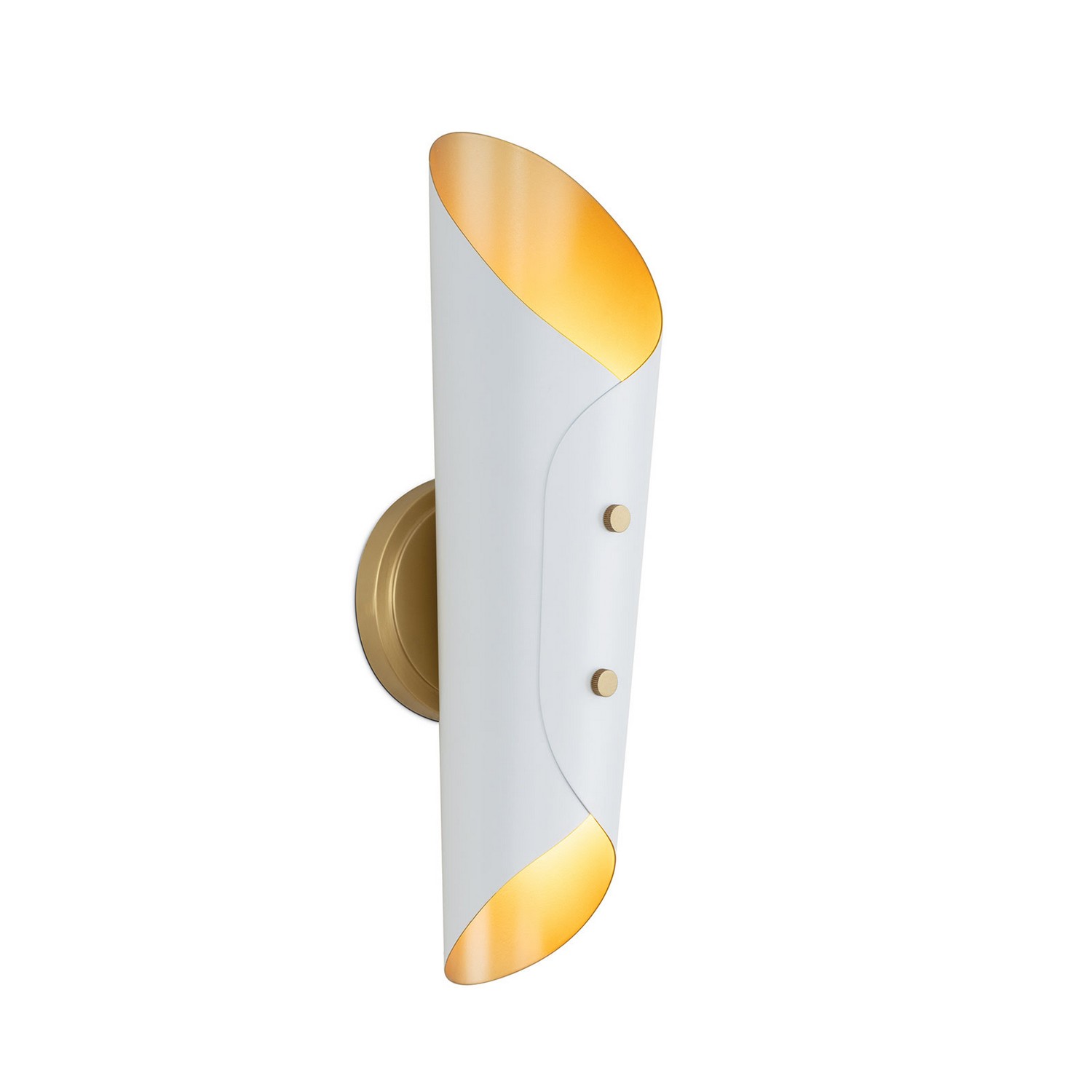 White Wall Sconce from the Vest Collection