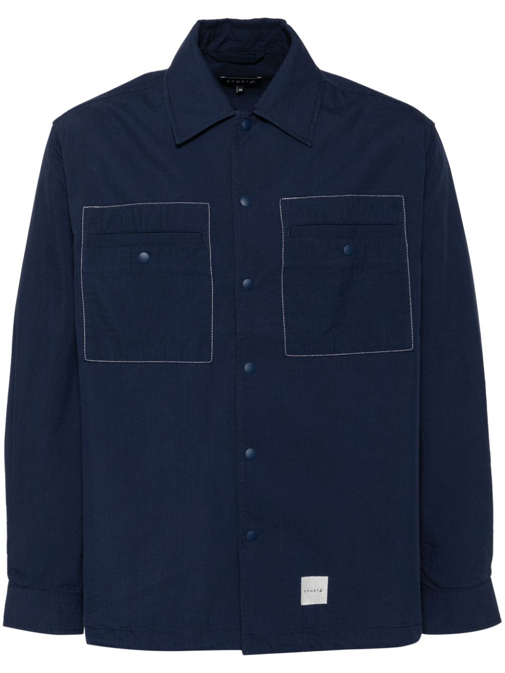 Logo-print shirt - Blue