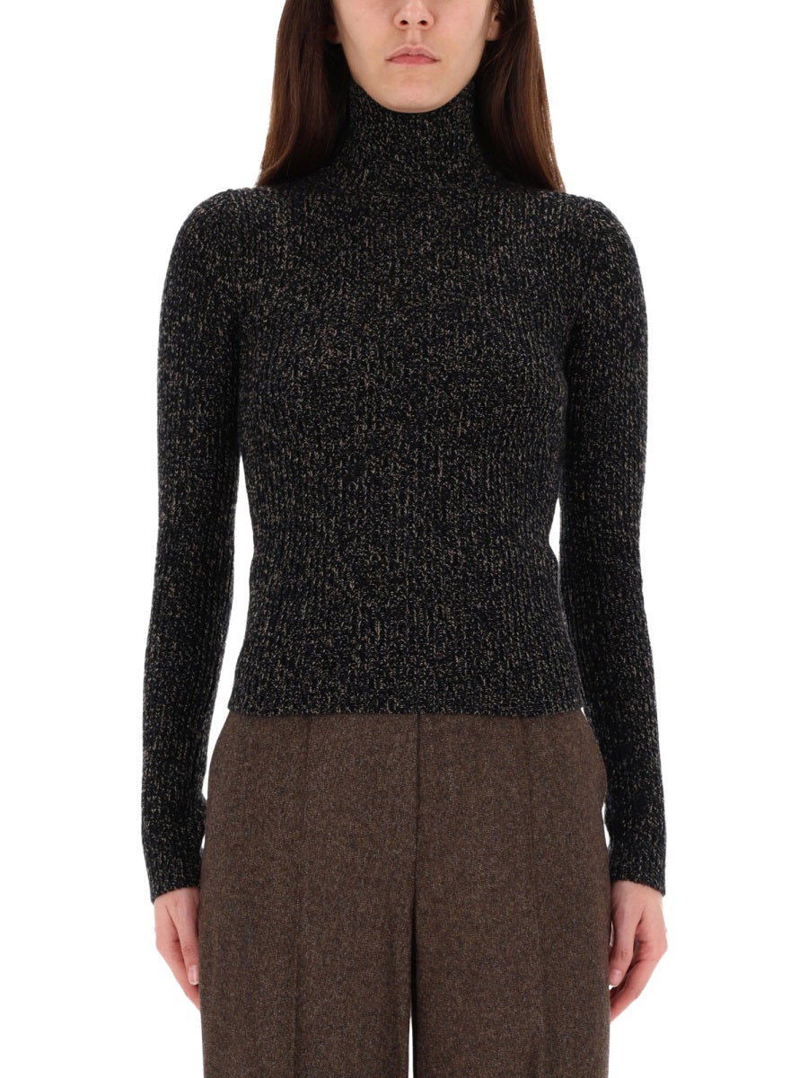 Wool and Cashmere Turtleneck Sweater