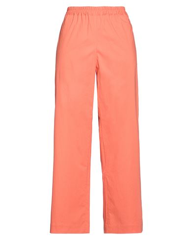 Woman Pants Rust Size 6 Cotton, Elastane